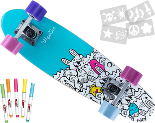 Dry Erase Penny Board by Wipeout™ Bundle