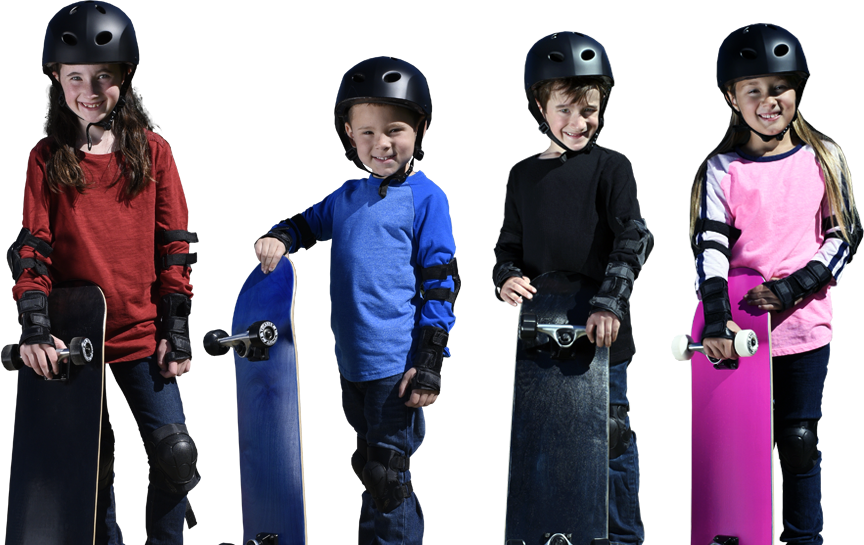 kids skateboarding